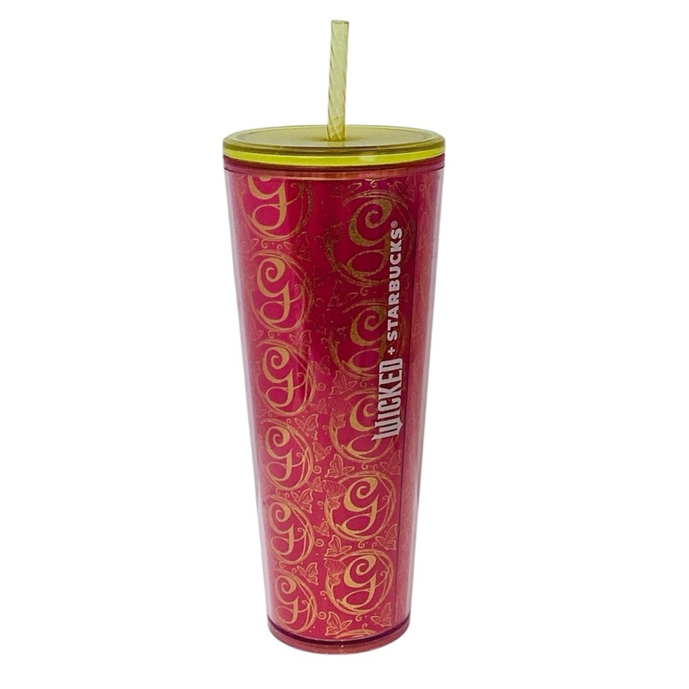 🌺 Starbucks Wicked Glinda Pink Glitter Tumbler 24oz.